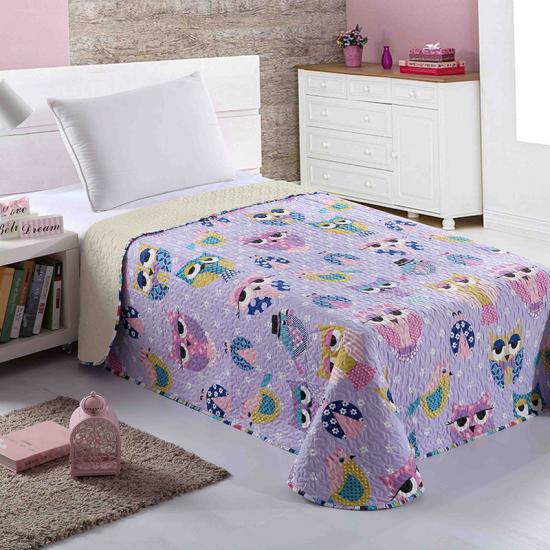 Set di trapunte e copriletti per bambini con gufo