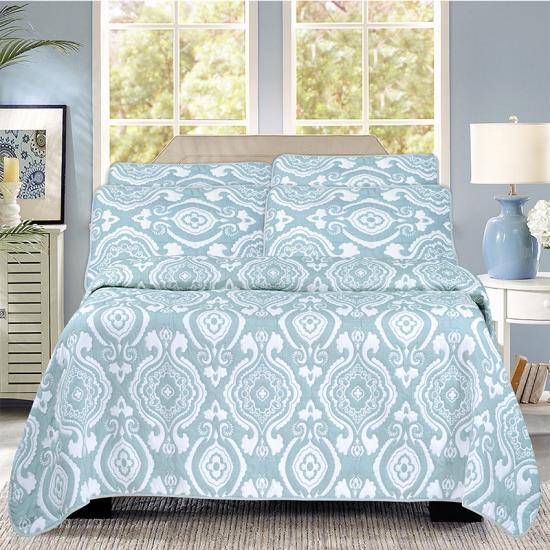 cxmicrotex jacquard tessuto trapunta copriletto set 3 pezzi