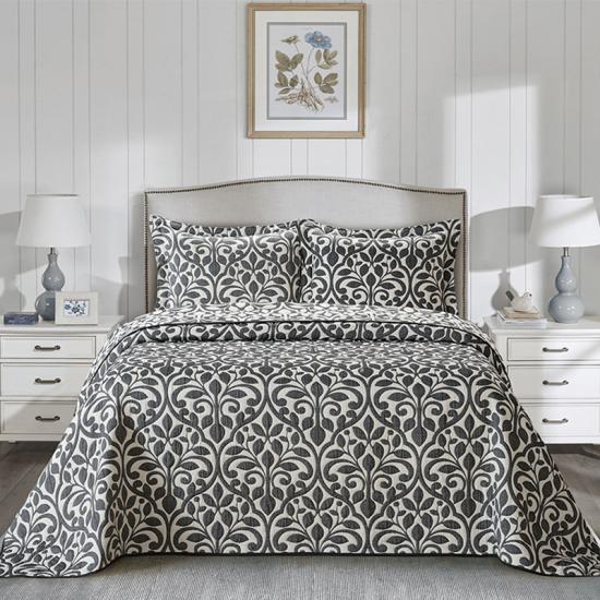 cxmicrotex Jacquard Weave Quilt 3PC set di biancheria da letto