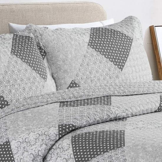 Copriletto stampato patchwork Vermicelli biancheria da letto trapuntata 220x240 cm