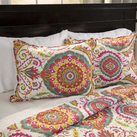 Set trapunta rovesciata in sherpa patchwork 3 pezzi