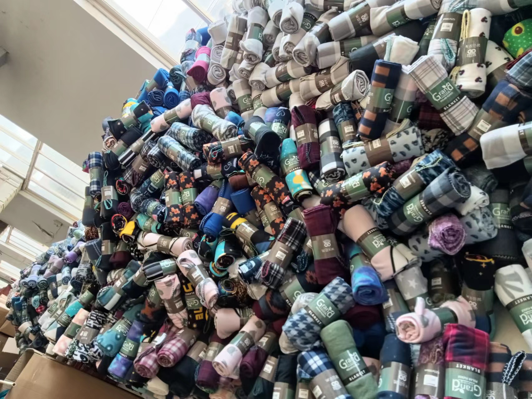 coperta economica di tessuto stock